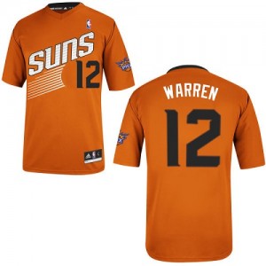 Maillot NBA Phoenix Suns #12 T.J. Warren Orange Adidas Authentic Alternate - Homme
