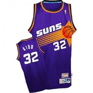 Phoenix Suns Jason Kidd #32 Throwback Authentic Maillot d'équipe de NBA - Violet pour Homme