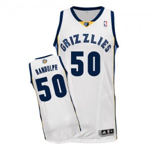 Maillot NBA Blanc Zach Randolph #50 Memphis Grizzlies Home Authentic Homme Adidas