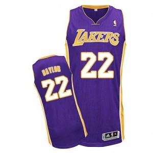 Maillot Adidas Violet Road Authentic Los Angeles Lakers - Elgin Baylor #22 - Homme