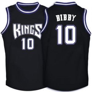 Sacramento Kings Mike Bibby #10 Throwback Swingman Maillot d'équipe de NBA - Noir pour Homme
