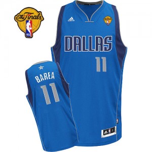 Maillot Swingman Dallas Mavericks NBA Road Finals Patch Bleu royal - #11 Jose Barea - Homme