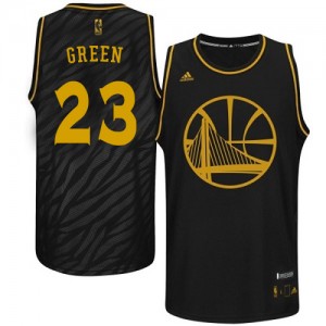 Golden State Warriors #23 Adidas Precious Metals Fashion Noir Swingman Maillot d'équipe de NBA vente en ligne - Draymond Green pour Homme