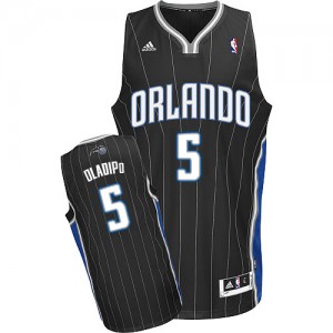 Orlando Magic #5 Adidas Alternate Noir Swingman Maillot d'équipe de NBA Discount - Victor Oladipo pour Homme