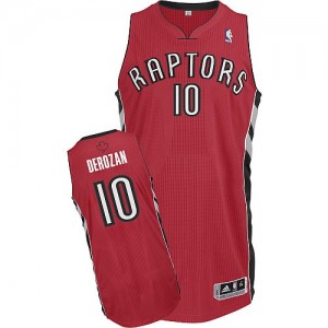 Maillot NBA Toronto Raptors #10 DeMar DeRozan Rouge Adidas Authentic Road - Enfants
