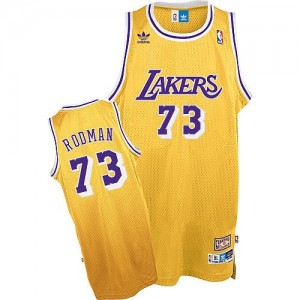Maillot Mitchell and Ness Or Throwback Swingman Los Angeles Lakers - Dennis Rodman #73 - Homme