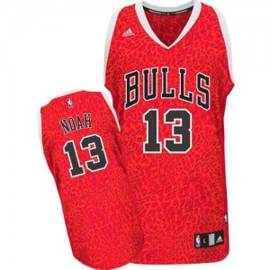Maillot Swingman Chicago Bulls NBA Crazy Light Rouge - #13 Joakim Noah - Homme