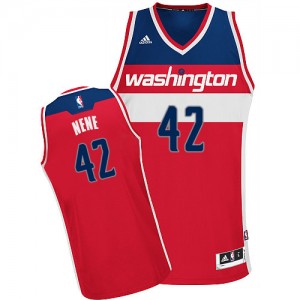 Maillot NBA Swingman Nene #42 Washington Wizards Road Rouge - Homme