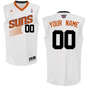 Phoenix Suns Swingman Personnalisé Home Maillot d'équipe de NBA - Blanc pour Homme