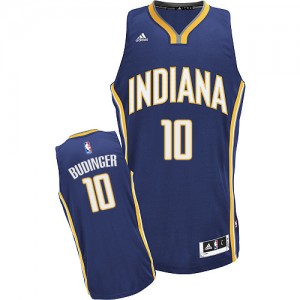 Maillot NBA Swingman Chase Budinger #10 Indiana Pacers Road Bleu marin - Homme