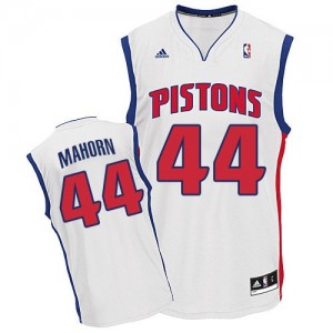 Detroit Pistons Rick Mahorn #44 Home Swingman Maillot d'équipe de NBA - Blanc pour Homme
