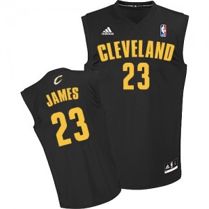 Maillot NBA Noir LeBron James #23 Cleveland Cavaliers Fashion Swingman Femme Adidas