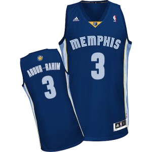 Memphis Grizzlies Shareef Abdur-Rahim #3 Road Swingman Maillot d'équipe de NBA - Bleu marin pour Homme