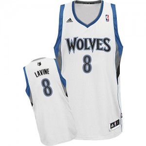 Maillot NBA Blanc Zach LaVine #8 Minnesota Timberwolves Home Swingman Homme Adidas