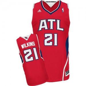 Maillot NBA Swingman Dominique Wilkins #21 Atlanta Hawks Alternate Rouge - Homme
