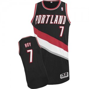 Maillot NBA Authentic Brandon Roy #7 Portland Trail Blazers Road Noir - Homme