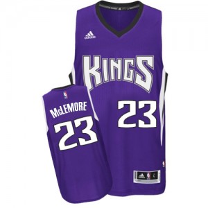Maillot NBA Violet Ben McLemore #23 Sacramento Kings Road Swingman Homme Adidas