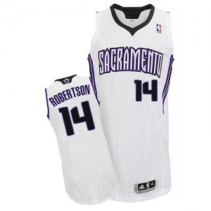 Sacramento Kings #14 Adidas Home Blanc Authentic Maillot d'équipe de NBA prix d'usine en ligne - Oscar Robertson pour Homme