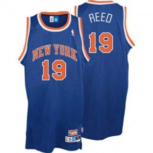 Maillot Authentic New York Knicks NBA Throwback Bleu royal - #19 Willis Reed - Homme