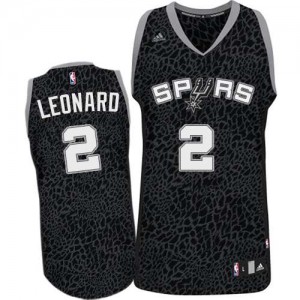 San Antonio Spurs #2 Adidas Crazy Light Noir Authentic Maillot d'équipe de NBA magasin d'usine - Kawhi Leonard pour Homme