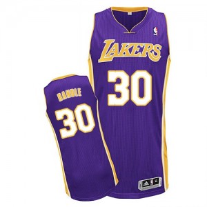 Maillot NBA Los Angeles Lakers #30 Julius Randle Violet Adidas Authentic Road - Homme
