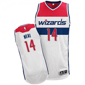 Maillot NBA Authentic Gary Neal #14 Washington Wizards Home Blanc - Homme