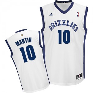 Maillot Adidas Blanc Home Swingman Memphis Grizzlies - Jarell Martin #10 - Homme