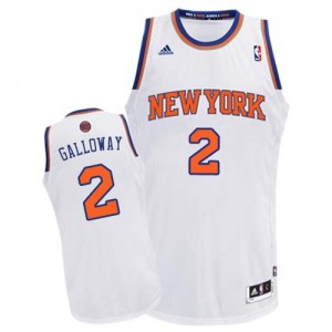 New York Knicks Langston Galloway #2 Home Swingman Maillot d'équipe de NBA - Blanc pour Homme