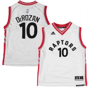 Maillot Authentic Toronto Raptors NBA Blanc - #10 DeMar DeRozan - Homme