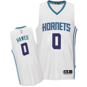 Maillot NBA Blanc Spencer Hawes #0 Charlotte Hornets Home Authentic Homme Adidas
