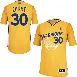 Maillot Authentic Golden State Warriors NBA Alternate Or - #30 Stephen Curry - Homme
