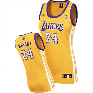 Maillot NBA Swingman Kobe Bryant #24 Los Angeles Lakers Home Or - Femme