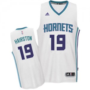 Maillot NBA Blanc P.J. Hairston #19 Charlotte Hornets Home Swingman Homme Adidas