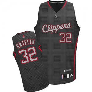 Los Angeles Clippers #32 Adidas Rhythm Fashion Noir Swingman Maillot d'équipe de NBA Prix d'usine - Blake Griffin pour Femme