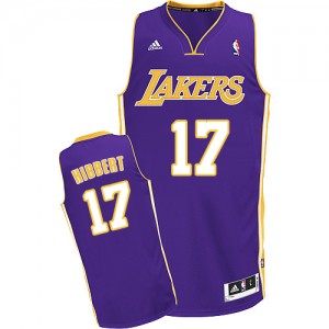 Maillot NBA Los Angeles Lakers #17 Roy Hibbert Violet Adidas Swingman Road - Enfants