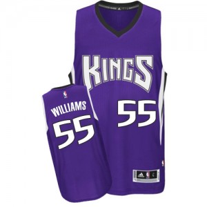 Maillot NBA Violet Jason Williams #55 Sacramento Kings Road Authentic Homme Adidas