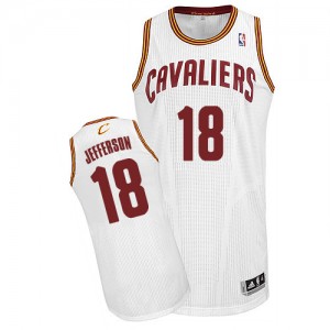 Maillot NBA Blanc Richard Jefferson #18 Cleveland Cavaliers Home Authentic Homme Adidas