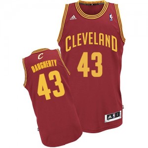 Cleveland Cavaliers #43 Adidas Road Vin Rouge Swingman Maillot d'équipe de NBA magasin d'usine - Brad Daugherty pour Homme