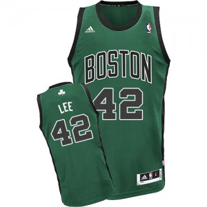 Maillot Adidas Vert (No. noir) Alternate Swingman Boston Celtics - David Lee #42 - Homme