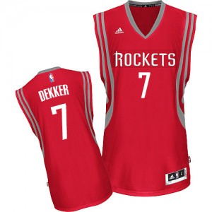 Maillot Adidas Rouge Road Swingman Houston Rockets - Sam Dekker #7 - Homme