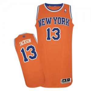 Maillot NBA Authentic Mark Jackson #13 New York Knicks Alternate Orange - Homme