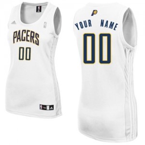 Maillot Adidas Blanc Home Indiana Pacers - Swingman Personnalisé - Femme