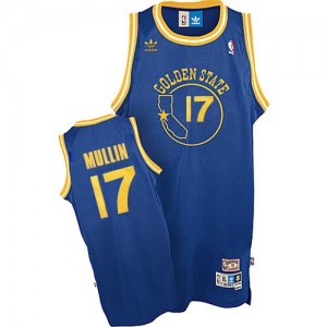 Golden State Warriors #17 Adidas Throwback Bleu royal Authentic Maillot d'équipe de NBA en ligne pas chers - Chris Mullin pour Homme