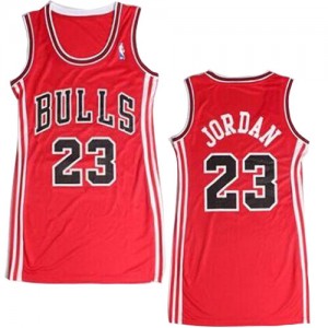 Maillot NBA Swingman Michael Jordan #23 Chicago Bulls Dress Rouge - Femme