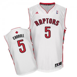 Maillot Swingman Toronto Raptors NBA Home Blanc - #5 DeMarre Carroll - Homme