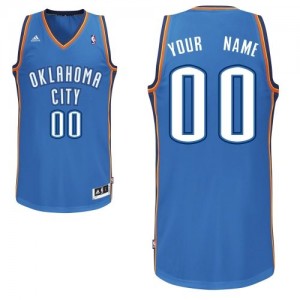 Oklahoma City Thunder Personnalisé Adidas Road Bleu royal Maillot d'équipe de NBA magasin d'usine - Swingman pour Homme