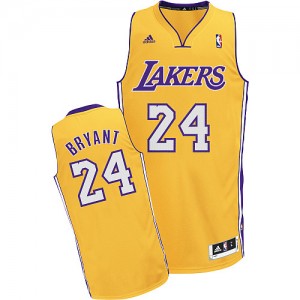 Maillot NBA Or Kobe Bryant #24 Los Angeles Lakers Home Swingman Enfants Adidas