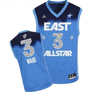 Maillot Authentic Miami Heat NBA 2012 All Star Bleu - #3 Dwyane Wade - Homme