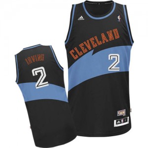 Maillot NBA Noir Kyrie Irving #2 Cleveland Cavaliers ABA Hardwood Classic Authentic Homme Adidas