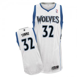 Maillot NBA Authentic Karl-Anthony Towns #32 Minnesota Timberwolves Home Blanc - Homme